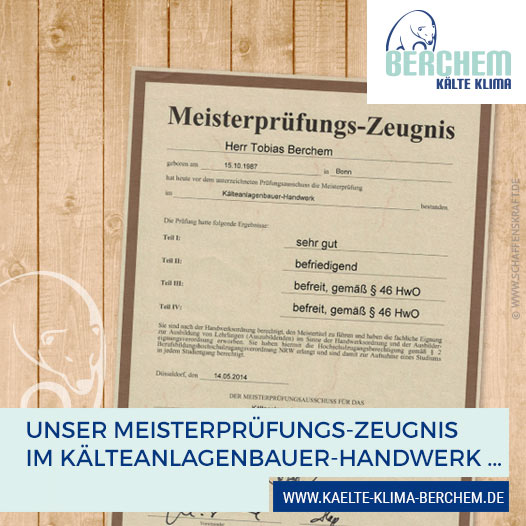 MEISTERPRÜFUNGS-ZEUGNIS ...